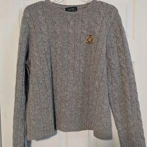 Ralph Lauren Heather Gray Wool Sweater